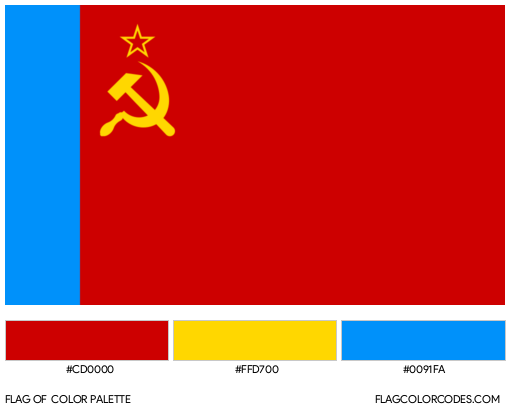Russian SFSR Flag Color Palette