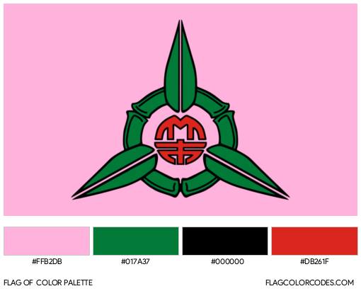 Hsinchu Flag Color Palette