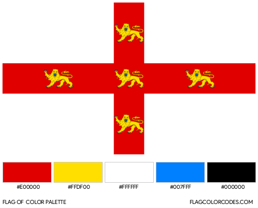 York Flag Color Palette