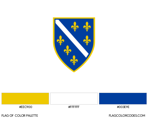 Bosanski Ljiljan Flag Color Palette