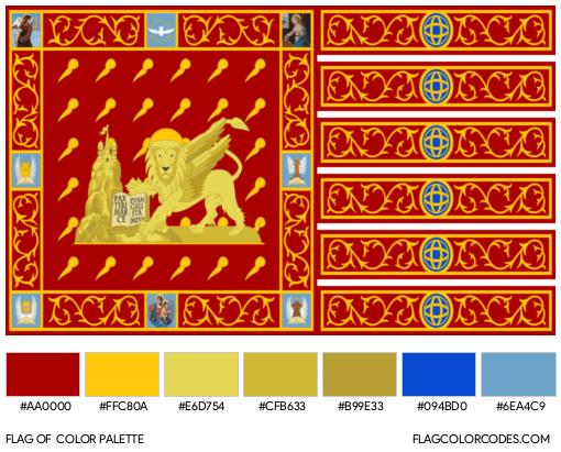 Venice Flag Color Palette