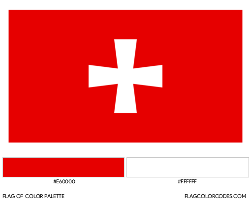 Cetinje Flag Color Palette