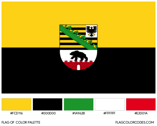 Saxony-Anhalt Flag Color Palette
