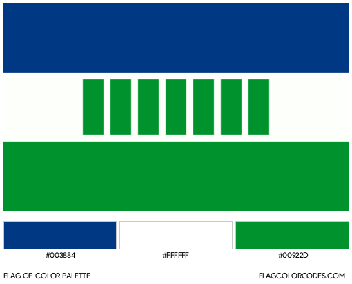 Ovamboland Flag Color Palette