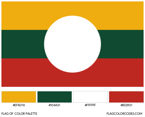 Shan State Flag Color Palette