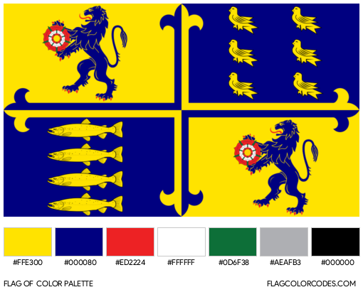 Bournemouth Flag Color Palette