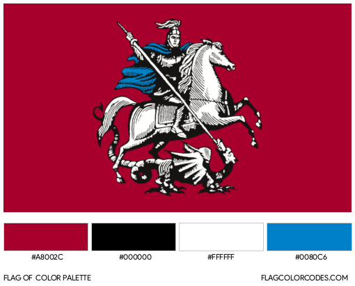 Moscow Flag Color Palette
