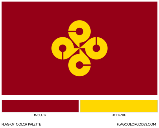 Shimane Flag Color Palette