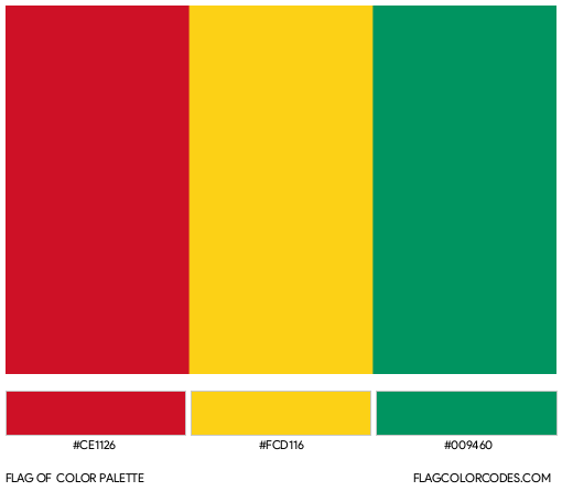 Guinea Flag Color Palette