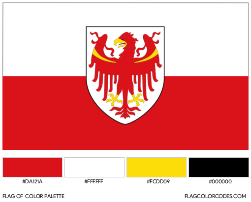 South Tyrol Flag Color Palette