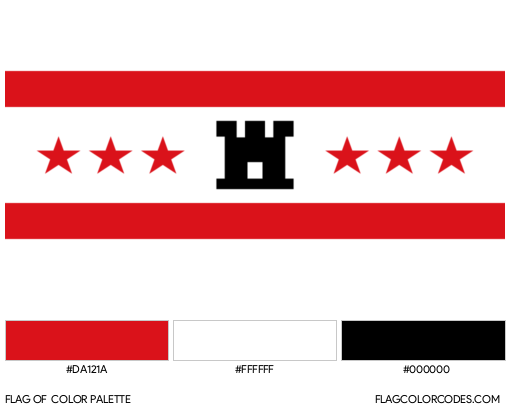 Drenthe Flag Color Palette
