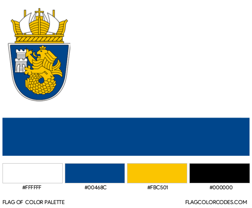 Burgas Flag Color Palette