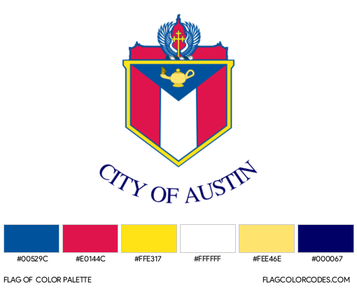 Austin Flag Color Palette