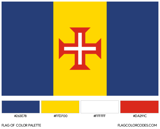 Madeira Flag Color Palette