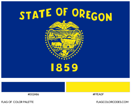 Oregon Flag Color Palette