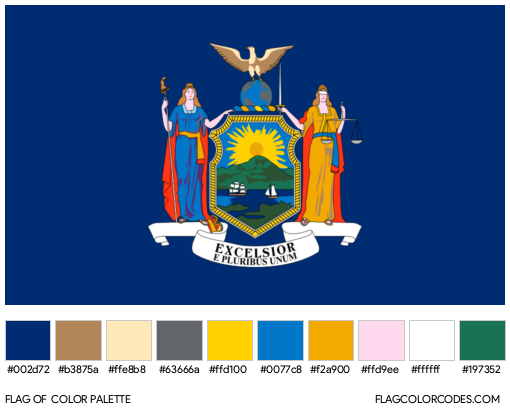 New York (State) Flag Color Palette