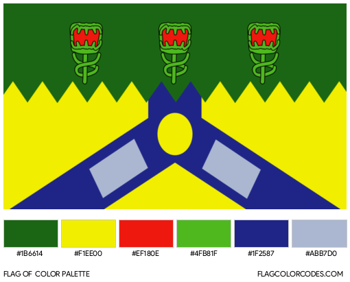 City of Launceston Flag Color Palette