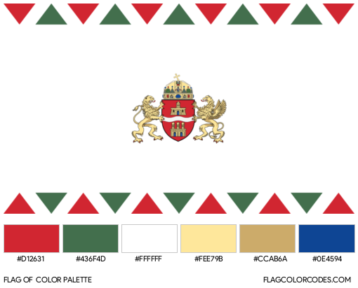 Budapest Flag Color Palette