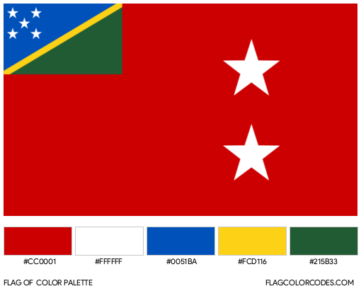 Temotu Flag Color Palette