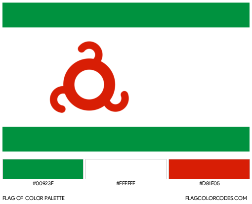 Ingushetia Flag Color Palette