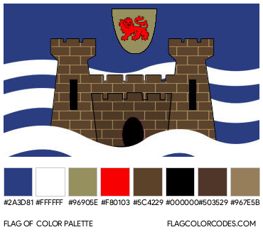 Swansea Flag Color Palette