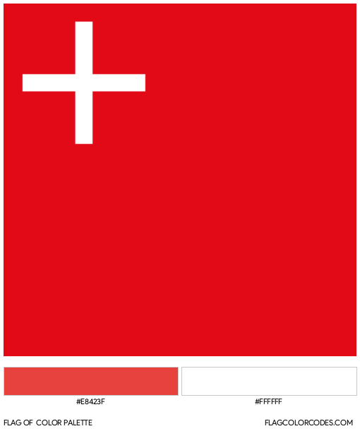 Schwyz Flag Color Palette