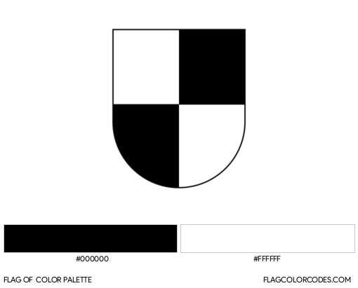 House of Hohenzollern Flag Color Palette