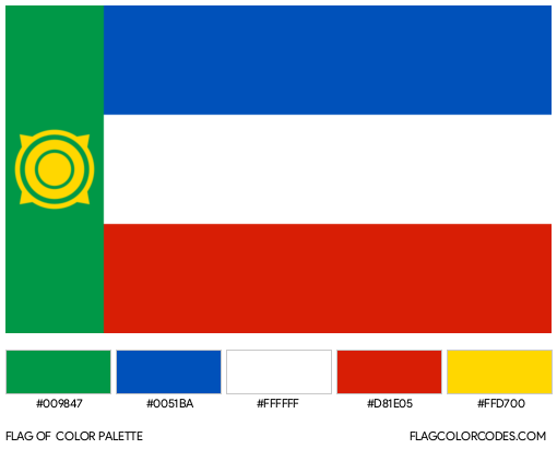 Khakassia Flag Color Palette