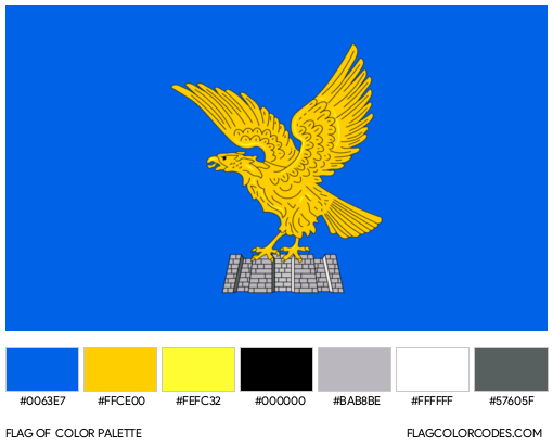 Friuli-Venezia Giulia Flag Color Palette