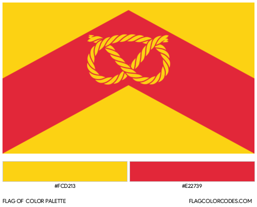 Staffordshire Flag Color Palette