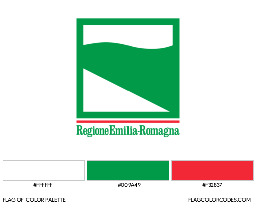 Emilia-Romagna Flag Color Palette