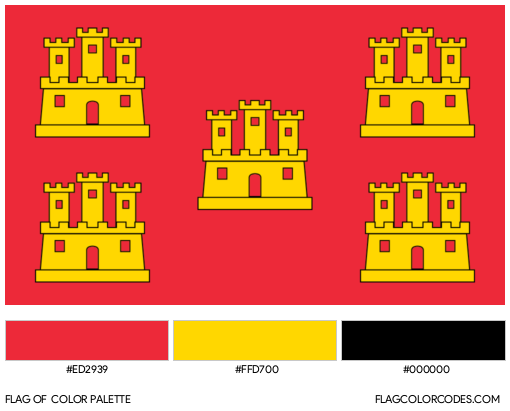 Poitou-Charentes Flag Color Palette