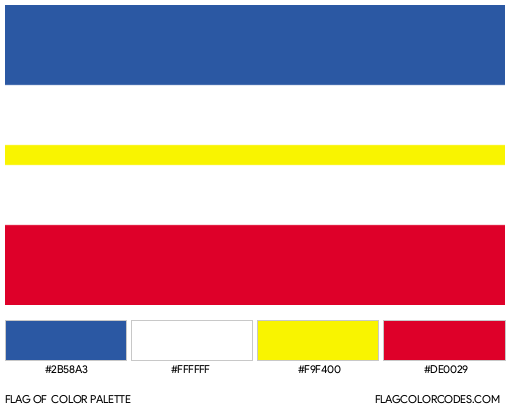 Mecklenburg-Western Pomerania Flag Color Palette