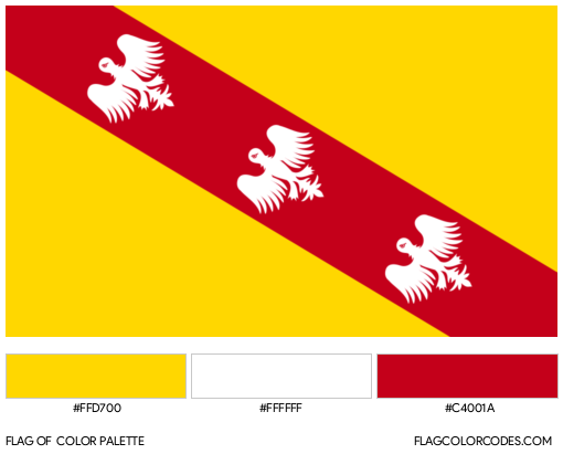Lorraine Flag Color Palette