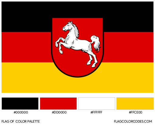 Lower Saxony Flag Color Palette