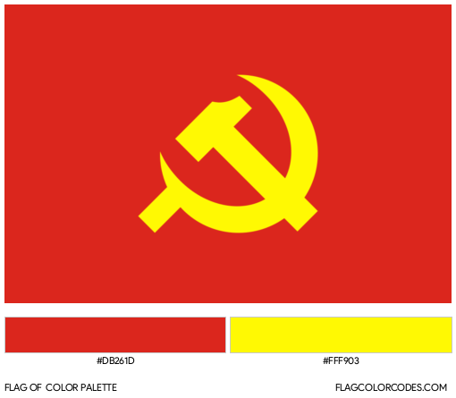 Communist Flag Color Palette