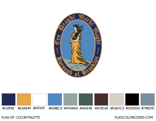 Brooklyn Flag Color Palette