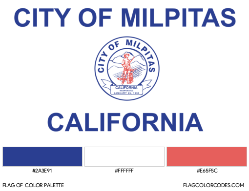 Milpitas Flag Color Palette