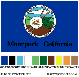 Moorpark Flag Color Palette