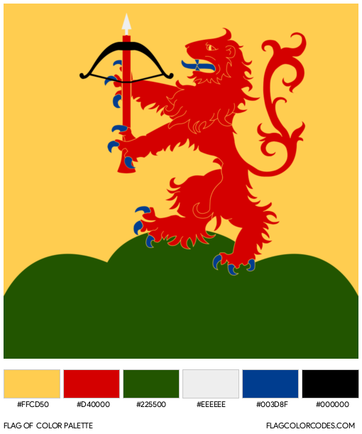Kronoberg Flag Color Palette