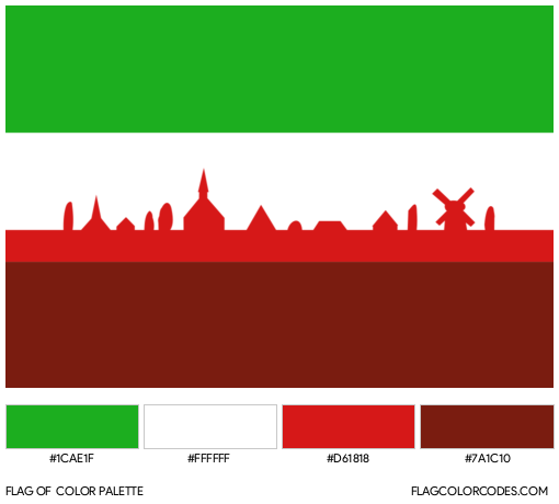 Gieterveen Flag Color Palette