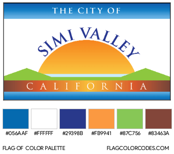 Simi Valley Flag Color Palette